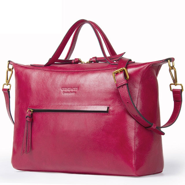 New Fashion Crossbody Bags for Women Genuine Leather Handbag Large Capacity Shoulder Bag Red Messenger bag High Quality - LiveTrendsX