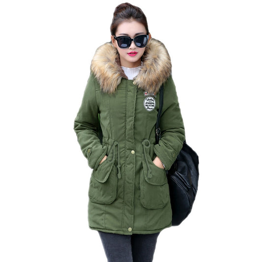 New Long Parkas Female Womens Winter Jacket Coat Thick Cotton Warm Jacket Womens Outwear Parkas Plus Size Fur Coat 2019 - LiveTrendsX