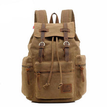Load image into Gallery viewer, New fashion men&#39;s backpack vintage canvas backpack school bag men&#39;s travel bags large capacity travel laptop backpack bag - LiveTrendsX
