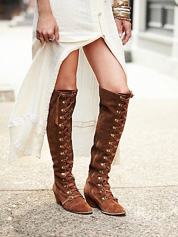 Lace Up Long Motorcycle Boots Women  Over-the-knee Boots Genuine Leather Tall Boots Women High Heels Botas De Caballo - LiveTrendsX