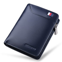 Load image into Gallery viewer, Genuine Leather Men Wallet with Card Holder Man Luxury Short Wallet Purse Zipper Wallets Casual Standard Wallets - LiveTrendsX
