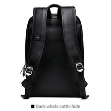 Load image into Gallery viewer, Men&#39;s Backpack Simple High Quality Leather Backpack Male Leather Fashion Trend Youth Leisure Travel Computer Bag - LiveTrendsX
