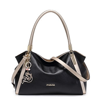 Women's Soft Genuine Leather Handbags High Quality Female Cowhide Big Size Shoulder Bag Fashion Tote - LiveTrendsX