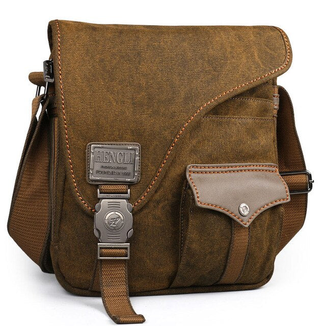 men Canvas bags New Multifunction Crossbody bag Vintage handbags Travel Shoulder Messenger Bags Leisure Package - LiveTrendsX