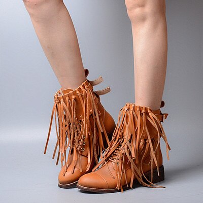 Low Heels Cow Leather Soft Sole Comfortable Women Boots - LiveTrendsX