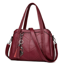 Load image into Gallery viewer, Women Handbag Genuine Leather Tote Bags Tassel Luxury Women Shoulder Bags Ladies Leather Handbags Women Fashion Bags 2018 - LiveTrendsX
