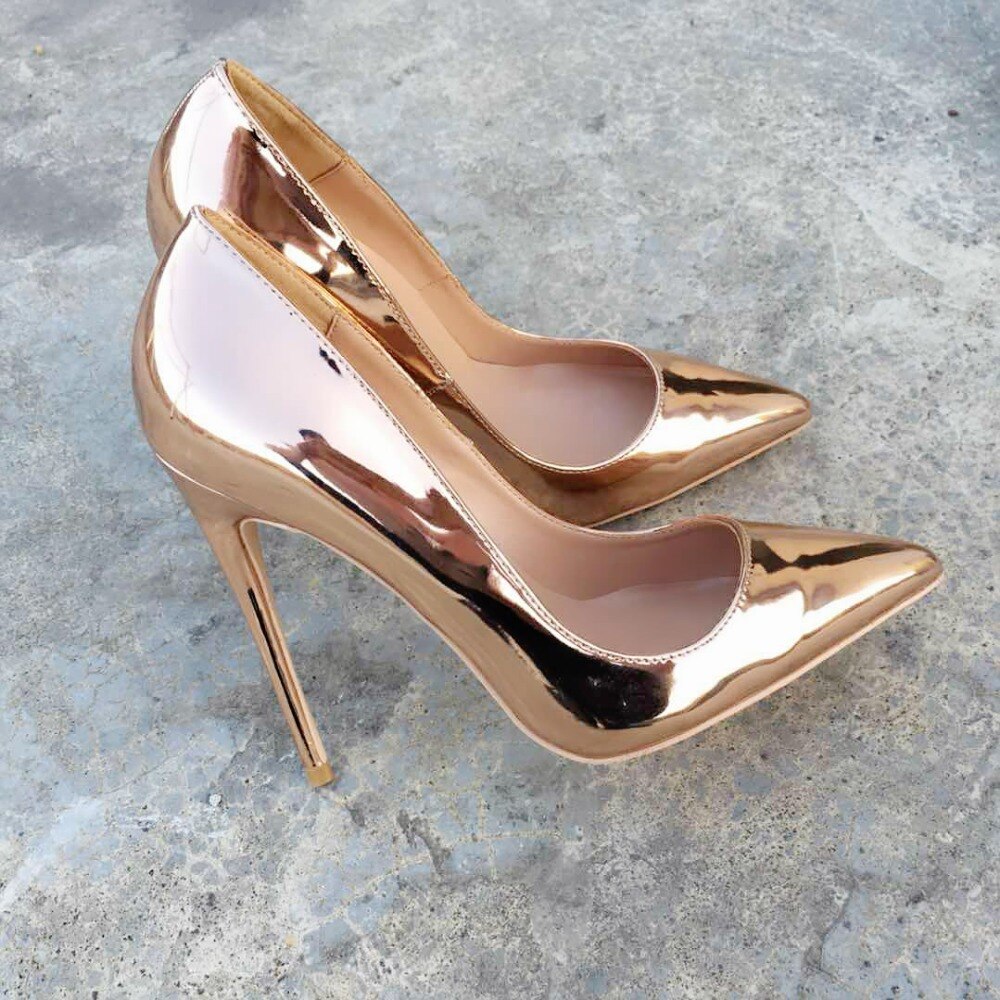 new spring and autumn new High thin heels with mouth low solemn tip mirror sexy fashion shoes - LiveTrendsX