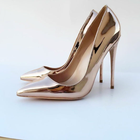 new spring and autumn new High thin heels with mouth low solemn tip mirror sexy fashion shoes - LiveTrendsX