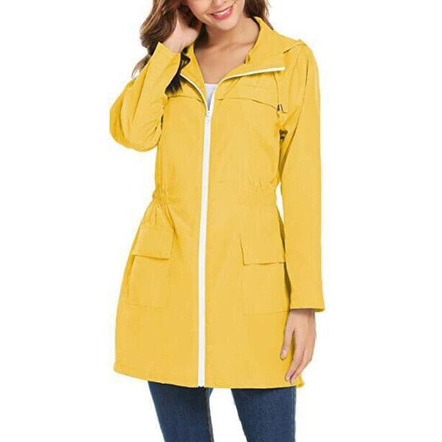 Polyester Women Raincoat Thickened Waterproof Rain Coat Women Clear Black Camping Waterproof Rainwear Rain Coats Suit - LiveTrendsX