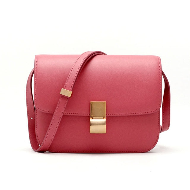 Women bag TOP quality BOX Genuine leather brand designer crossbody bag Classic women messenger bags - LiveTrendsX