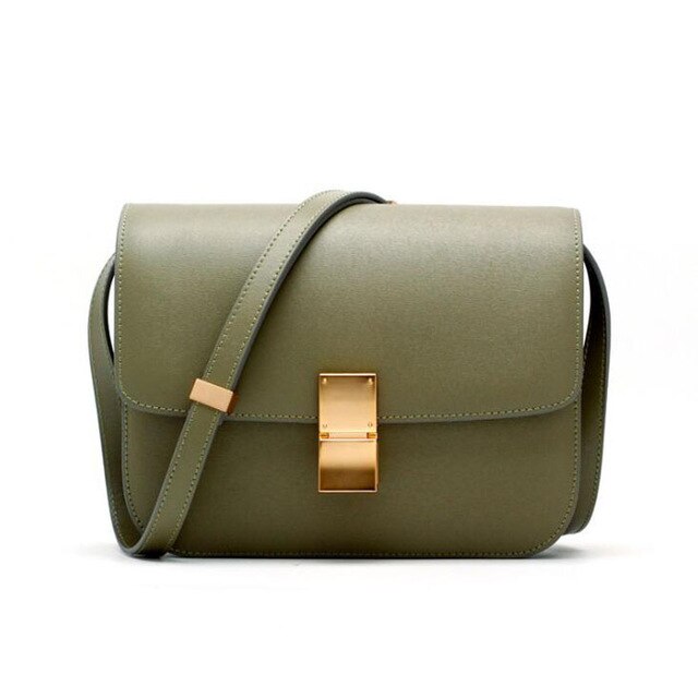 Women bag TOP quality BOX Genuine leather brand designer crossbody bag Classic women messenger bags - LiveTrendsX