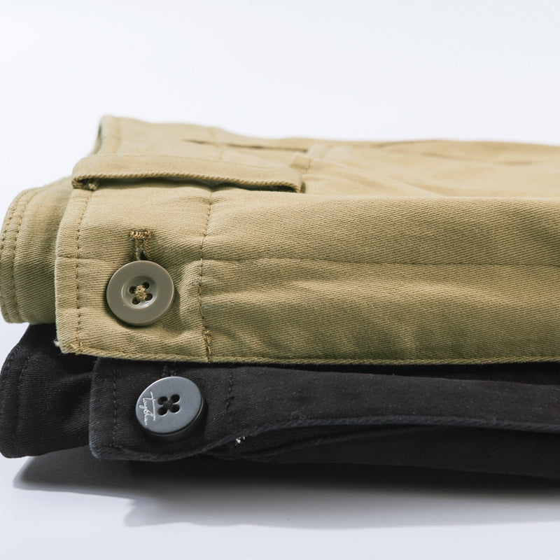 Harem Pants Women 97% Cotton Mid Waist Pockets Ankle Length 2 Colors Pants Simple Design Vintage Style - LiveTrendsX