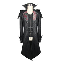 Steampunk Military Uniform Autumn Winter Punk Jacket Fashion Casual Overcoats Gothic Retro Style Faux Leather Long Coats for Men - LiveTrendsX