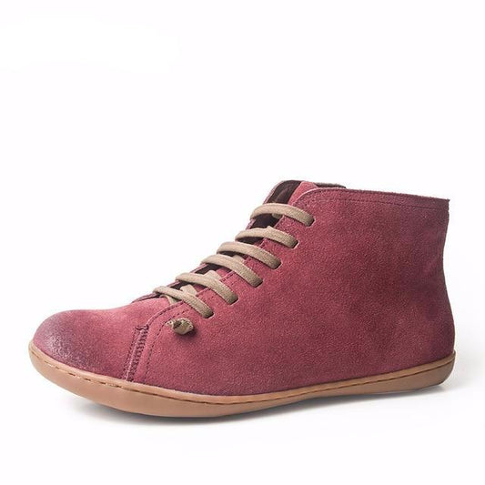 Men Winter Snow Boots Genuine leather Ankle Spring flat Shoes - LiveTrendsX