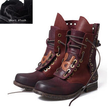 Load image into Gallery viewer, Fashion New Style Women Shoes Flat Heel Winter Retro Ankle Boots - LiveTrendsX
