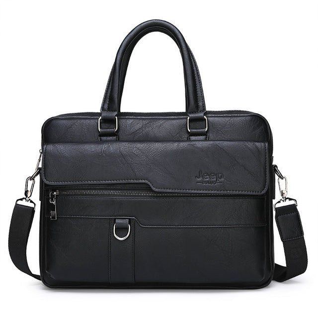 Men Briefcase Bag High Quality Business Famous Brand Leather Shoulder Messenger Bags Office Handbag 13.3 inch Laptop - LiveTrendsX