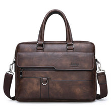 Load image into Gallery viewer, Men Briefcase Bag High Quality Business Famous Brand Leather Shoulder Messenger Bags Office Handbag 13.3 inch Laptop - LiveTrendsX
