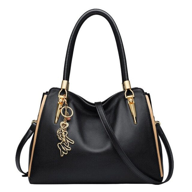 Women Genuine Leather Handbag & Crossbody Bag Women's Bags Valentine's Day Present Lady Casual Totes Fashion Purse - LiveTrendsX