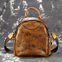 Load image into Gallery viewer, High Quality Natural Skin School Rucksack Girls Daypack Casual Retro Travel Bag Female Knapsack Women Genuine Leather Backpack - LiveTrendsX
