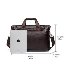 Load image into Gallery viewer, New Fashion Genuine Leather Men Bag Famous Brand Shoulder Bag Messenger Bags Causal Handbag Laptop Briefcase Male - LiveTrendsX
