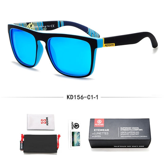 Fashion Guy's Sun Glasses From KDEAM Polarized Sunglasses Men Classic Design All-Fit Mirror Sunglass With Brand Box CE - LiveTrendsX