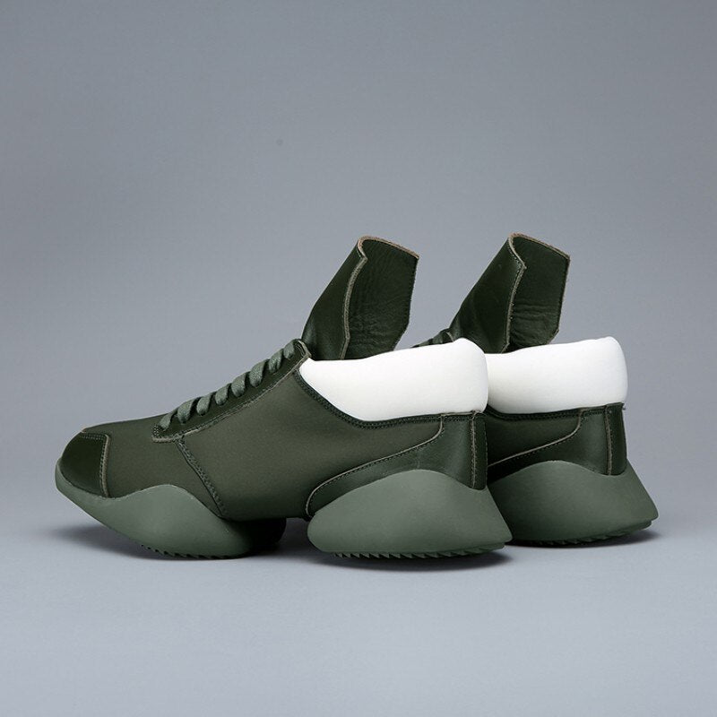 メンズ ホースシュー レースアップ アンクル ラグジュアリー トレーナー 本革 ブーツ