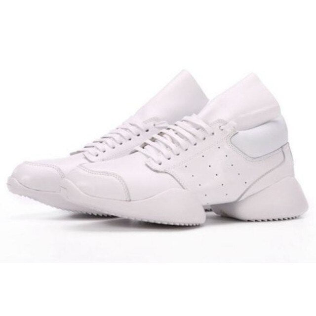 メンズ ホースシュー レースアップ アンクル ラグジュアリー トレーナー 本革 ブーツ