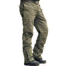 Load image into Gallery viewer, Tactical Pants Army Male Camo Jogger Plus Size Cotton Trousers Many Pocket Zip Military Style Camouflage Black Men&#39;s Cargo Pants - LiveTrendsX
