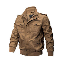 Load image into Gallery viewer, plus size bomber jacket tactical jacket men military coat Army Green High quality clothes 2019 casual pilot jacket Cargo Flight - LiveTrendsX

