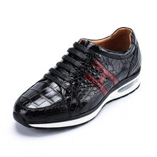 Load image into Gallery viewer, Luxury Alligator Leather Mens Joggers Sneakers Top Quality Crocodile Genuine Leather Shoes Tenis Masculino Trainers Shoes - LiveTrendsX
