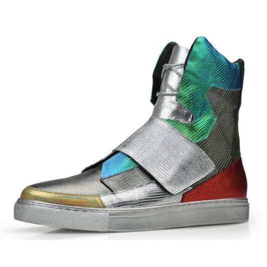 Men  Shoes High-TOP Ankle Boots  Mixed Colors Shoes