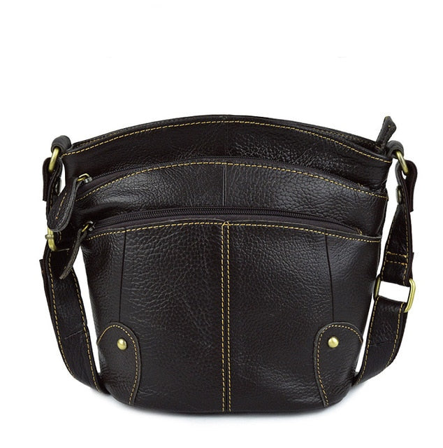 Genuine Leather Small Messenger Bags For Ladies - LiveTrendsX