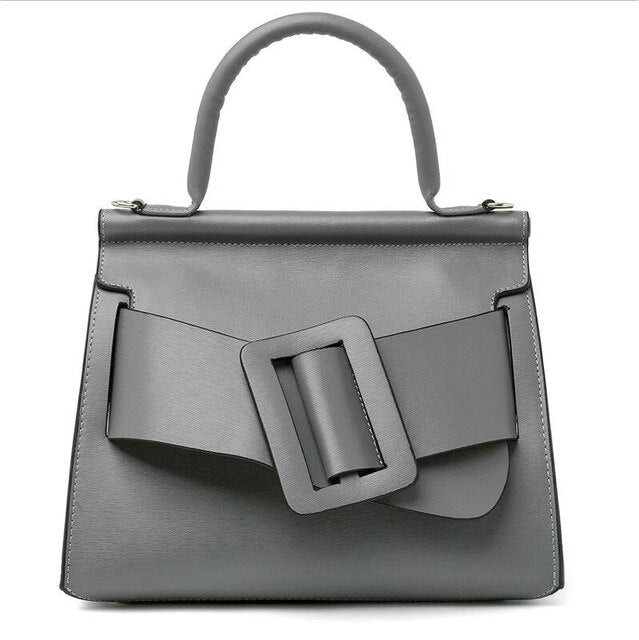 High Quality Luxury Womens Tote Bags Fashion Solid Belt Buckle Crossbody Bags European Large Capacity Handbags Shoulder Bag - LiveTrendsX