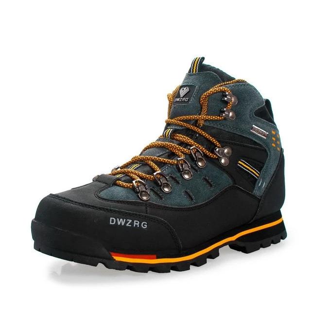 Men Hiking Shoes Waterproof Leather Shoes Climbing & Fishing Shoes New Popular Outdoor Shoes Men High Top Winter Boots - LiveTrendsX