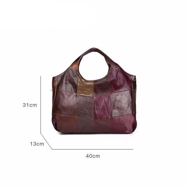 Cobbler Legend 2019 New High Quality Women's Handbags Multi Colors Genuine Cow Leather Tote Lady Casual Big Shoulder Bags - LiveTrendsX