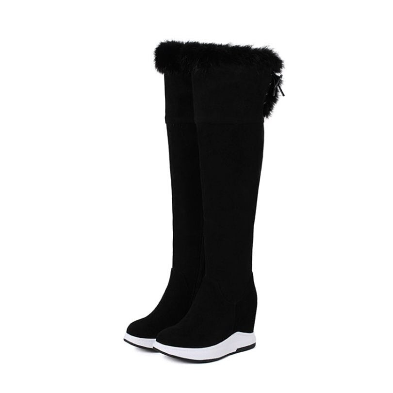 Punk Long Trainers Women Cow Leather Knee High Boots - LiveTrendsX