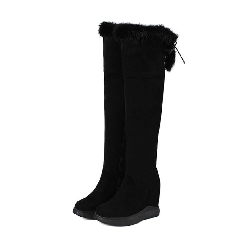 Punk Long Trainers Women Cow Leather Knee High Boots - LiveTrendsX