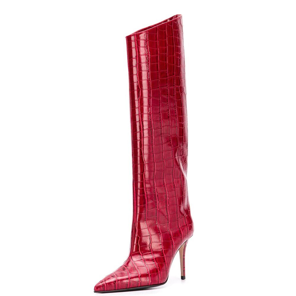 Rainbow - colored Knee - High Boots Women Night Club Shoes - LiveTrendsX