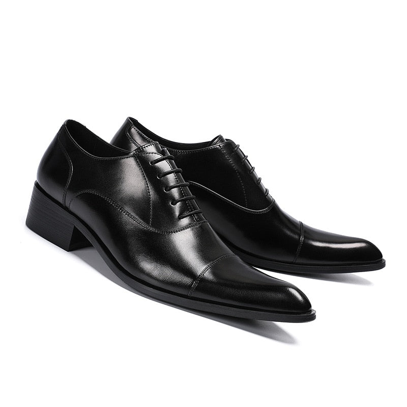 Retro Patent Leather Oxford Shoes for Men Plus Size - LiveTrendsX