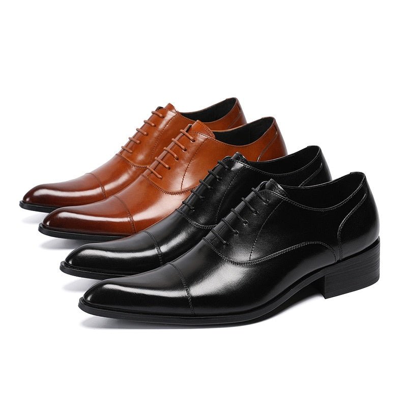 Retro Patent Leather Oxford Shoes for Men Plus Size - LiveTrendsX