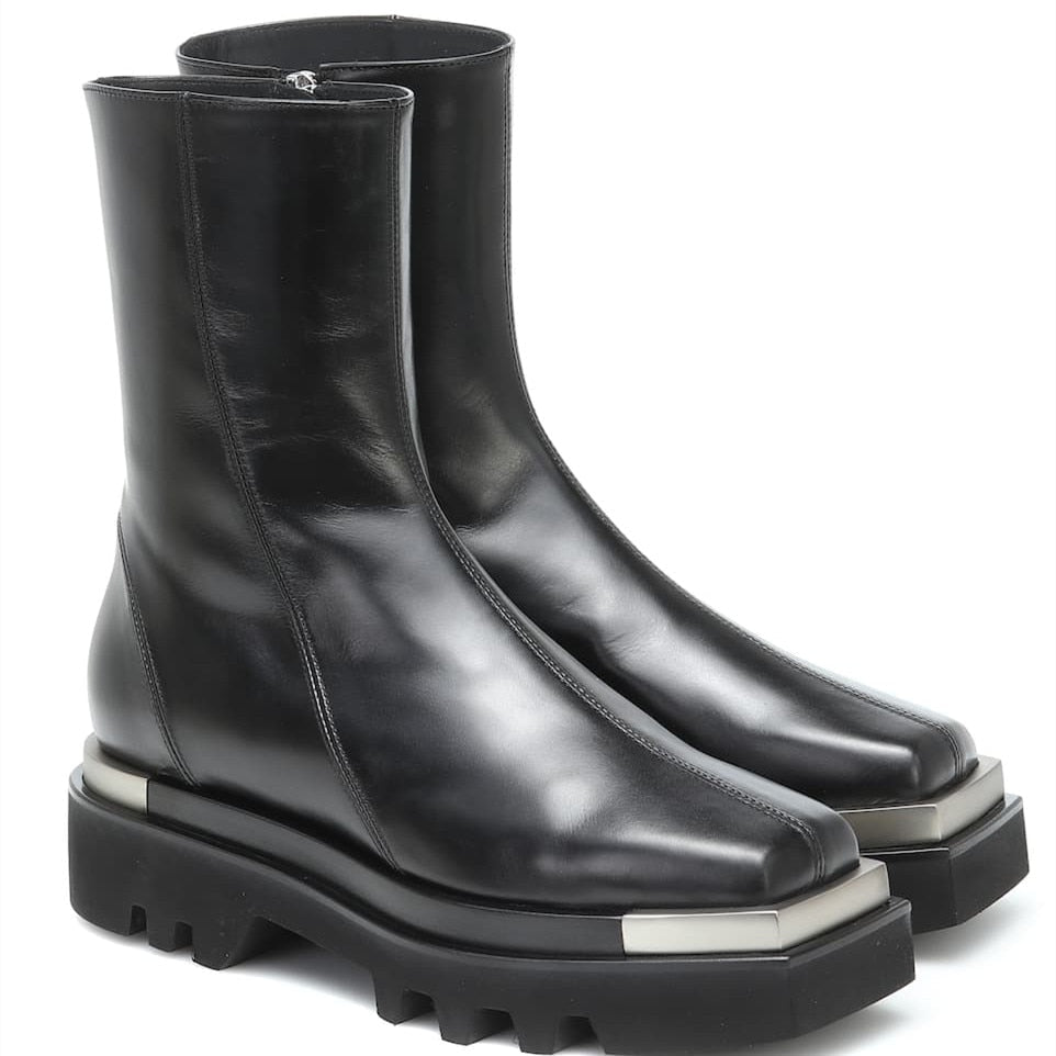 Runway Women Metal Square Toe Martin Boots - LiveTrendsX