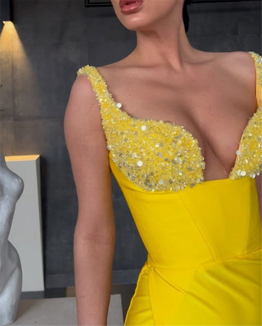 Slit Side Prom Gowns Dubai Formal Special Party Dress - LiveTrendsX