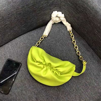 Small chest packs chains crossbody bags cow leather - LiveTrendsX