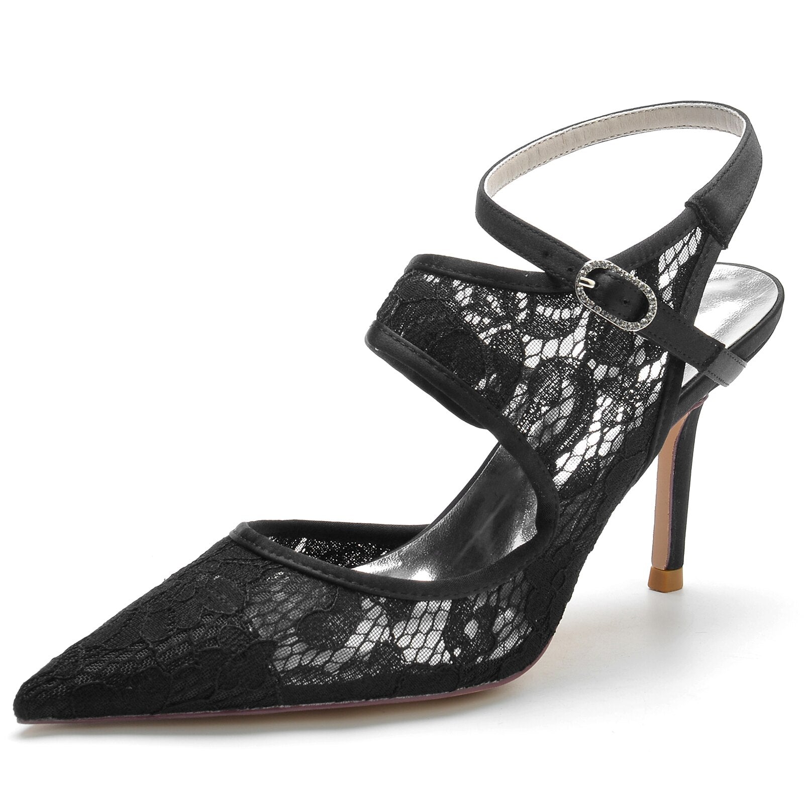 Stiletto Slingback Bridal Wedding Party Prom Shoes - LiveTrendsX