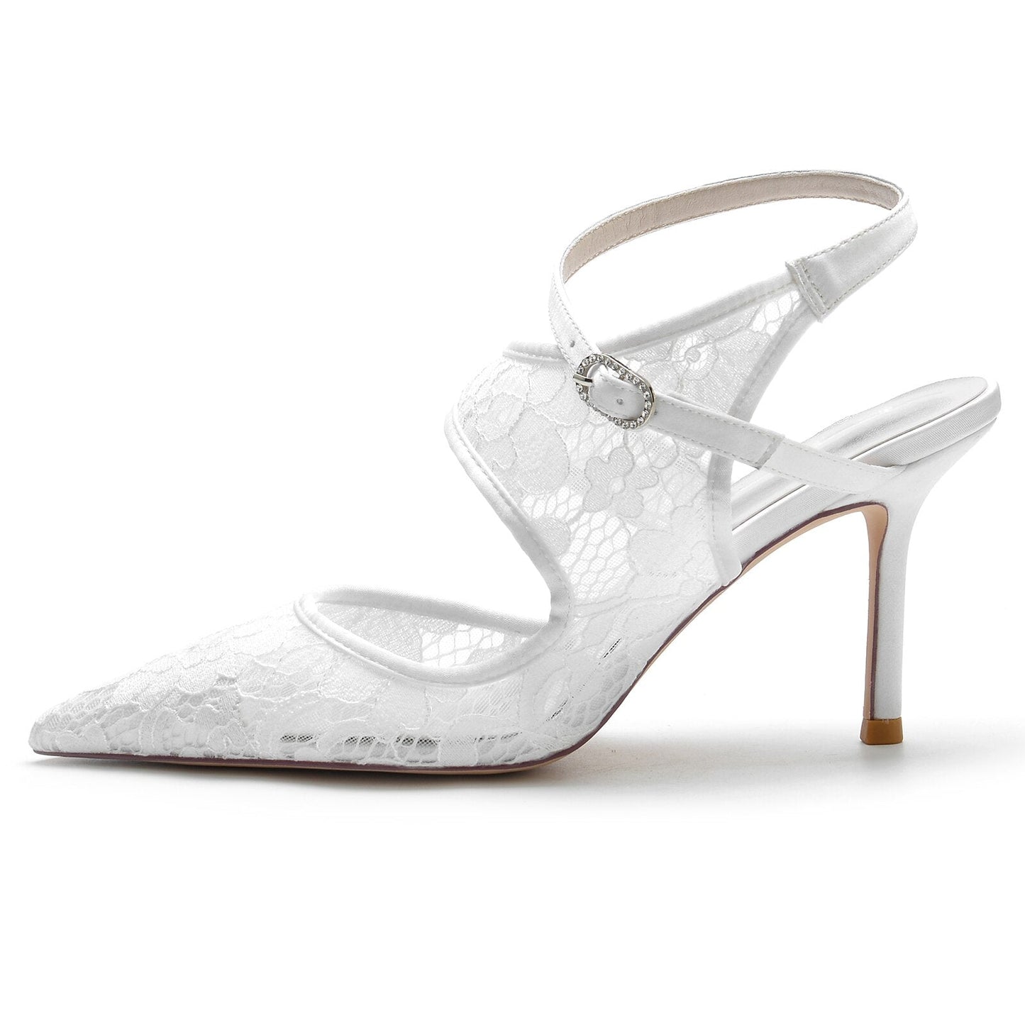 Stiletto Slingback Bridal Wedding Party Prom Shoes - LiveTrendsX
