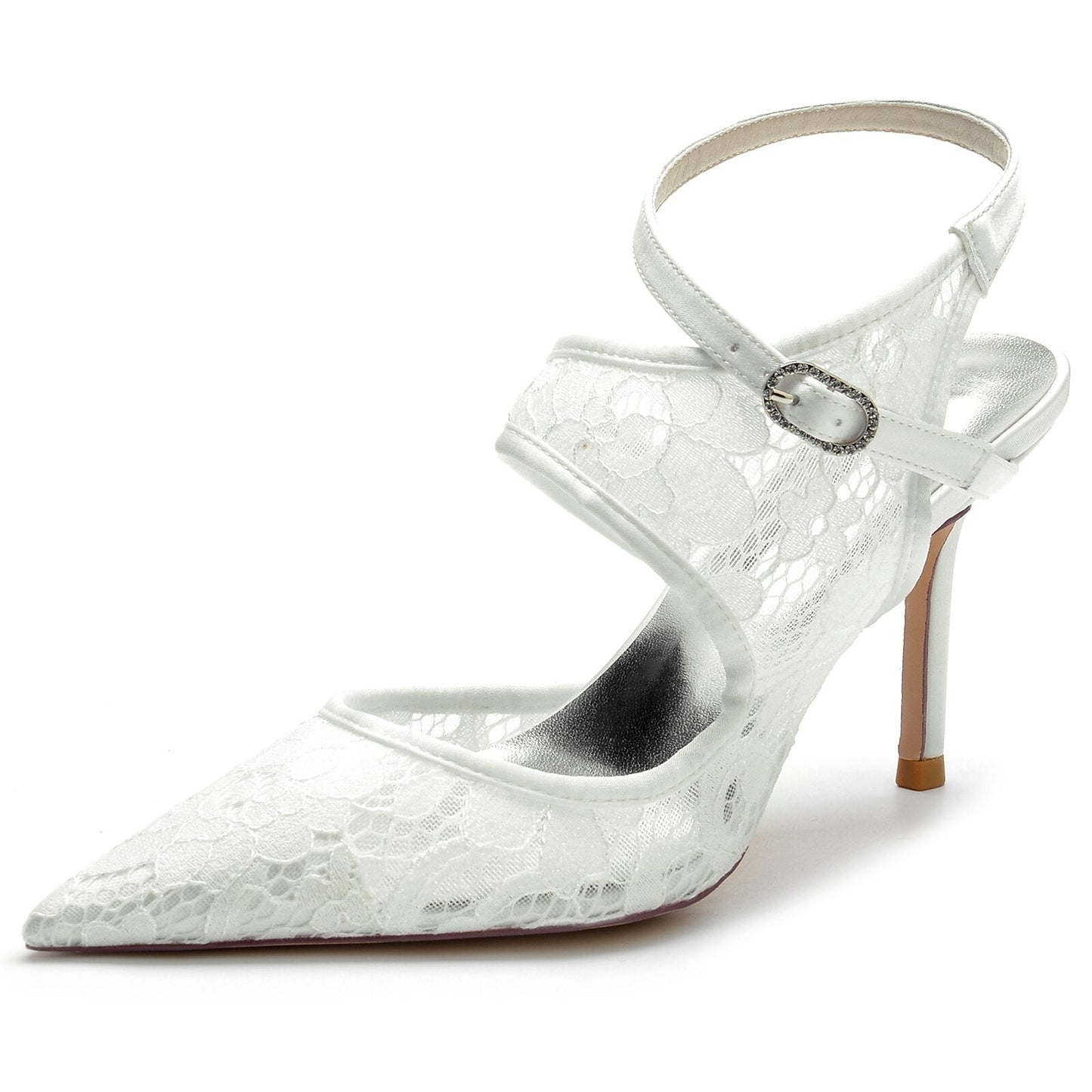 Stiletto Slingback Bridal Wedding Party Prom Shoes - LiveTrendsX