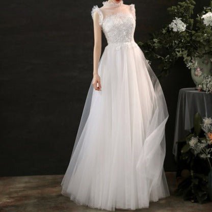 Sweet and Fresh Beaded Lace Wedding Dress - LiveTrendsX