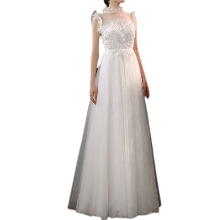 Sweet and Fresh Beaded Lace Wedding Dress - LiveTrendsX