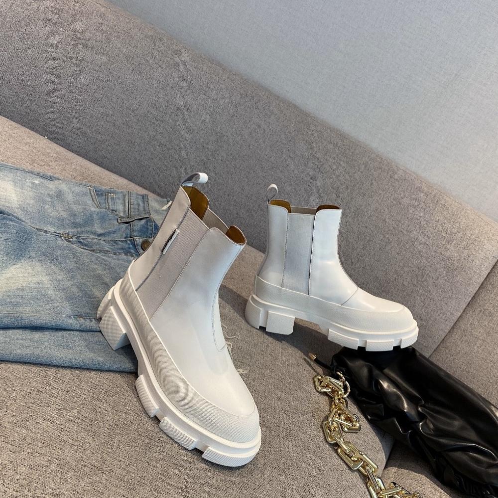 Thick Sole Platform Punk Boots Round Toe Ankle Boots - LiveTrendsX