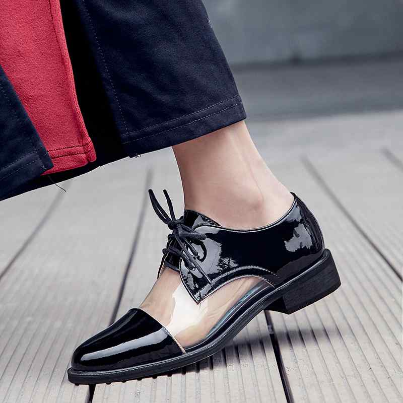 Transparent lace up party wedding jelly shoes - LiveTrendsX